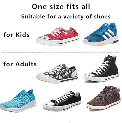 Aiboxin Elastic No Tie Flat Shoe Laces for Sneakers, Stretch Tieless  Shoelaces for Kids & Adults, Magnetic Shoes Strings, white - Yahoo Shopping