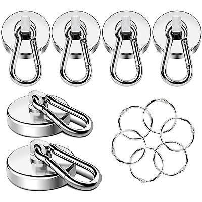 MIKEDE Strong Magnetic Hooks Heavy Duty, 110LBS+ Swivel Magnetic Hooks Neodymium  Magnets with Carabiner Hook, Magnets with Hooks for Hanging, Magnet Hooks  for Curtain, Home, Workplace - 6 Pack - Yahoo Shopping