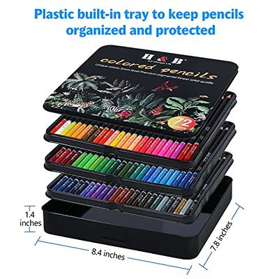 H&B 80-Pack Color Pencil Drawing Set and Art Supplies Kit For Kids