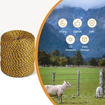 Electric Fence Wire for Livestock Cattle Horse Cow Portable Fences UV  Resistant