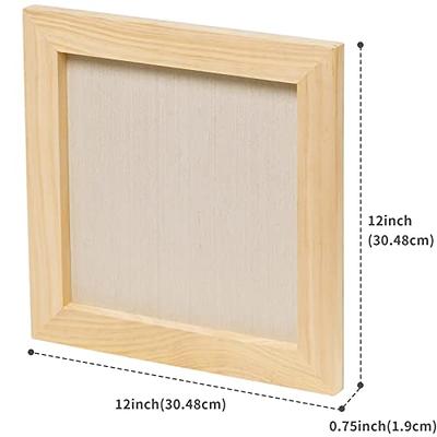 MEEDEN Wood Canvas Panels, 3 Pack of 11x14 inch Birch Wood Paint Panel Boards, Studio 3/4'' Deep, Cradled Wooden Painting Panels for Pouring Art, Craf