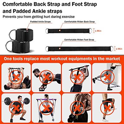 Portable Extra Heavy Home Gym Resistance Band Bar Set with 4 Stackable  Resistance Bands,Detachable Full Body Workout Equipment Exercise Bar  Kit,500LBS 90cm Longer Bar With Bands,Workout Guide Included - Yahoo  Shopping