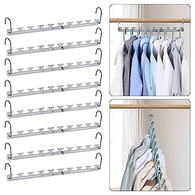 9 Hole Adjustable Magic Clothes Hangers Space Saving Metal Clothes