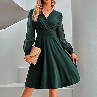 LowProfile Dresses for Women 2023 Casual Winter Fall Long Sleeve V