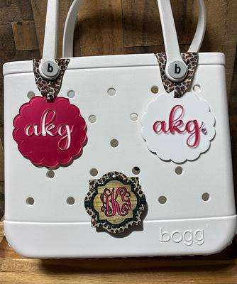 Bogg Bag Bits Cow Print Monogram Tassel Ribbon/Sunflower Car Charm Handbag  Bookbag Tag Custom Personalized - Yahoo Shopping