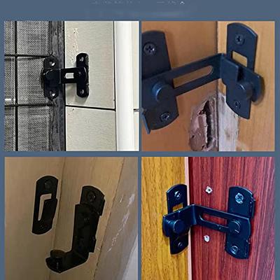 Tunish Large Sliding Barn Door Lock Flip Door Latch Security Front Door  Locks for Wine Cabinet Bathroom Outdoor Garage Garden Closet Door (90  Degrees Black) - Yahoo Shopping