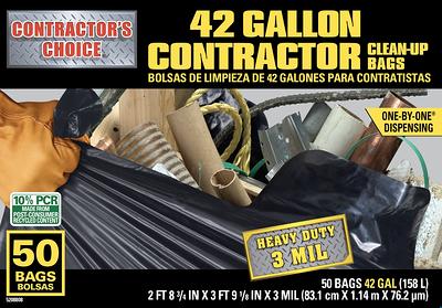 Contractor's Choice Contractor 42-Gallons Black Outdoor Plastic