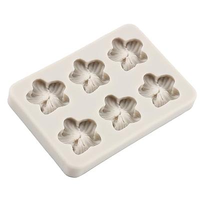 6 Pack Fondant Molds, Mini Flower Mold Butterfly Molds Leaf Mold, Rose Clay  Molds Pink Polymer Clay Molds, Non-stick Silicone Molds for Cake Decorating  - Butterfly/Rose/Leaves 