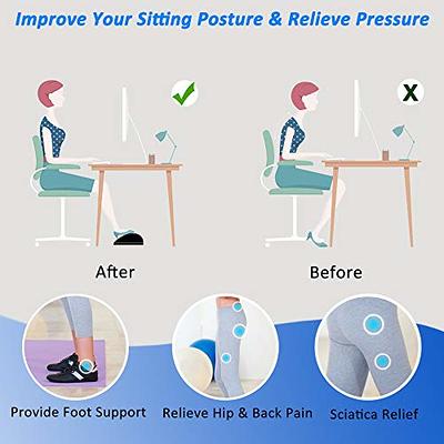 Rocking Foot Rest Under Desk, Detachable Office Feet Rest Non-Skidding  Ergonomic Foot Stool Under Desk with Massage Rollers for Office Home Work -  Yahoo Shopping