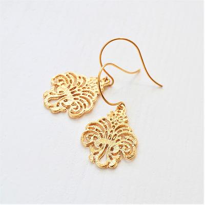Buy South Asian Traditional Gold Earrings, Gift for Her, Traditional  Bollywood Look, Tamil, Temple Earrings, Jaggo, Nikah, Eid-the Nivi Earrings  Online in India - Etsy