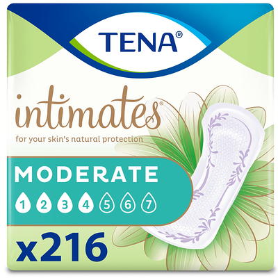 Tena Intimates Moderate Absorbency Incontinence Pads, 216 ct