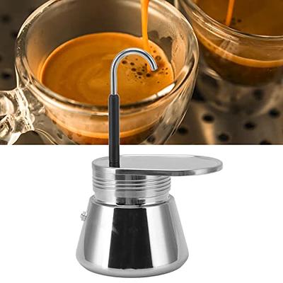 GROSCHE Milano Stovetop Espresso Maker Moka Pot 9 Cup- 15.2 oz, White -  Cuban Coffee Maker Stove top coffee maker Moka Italian espresso greca coffee  maker brewer percolator 