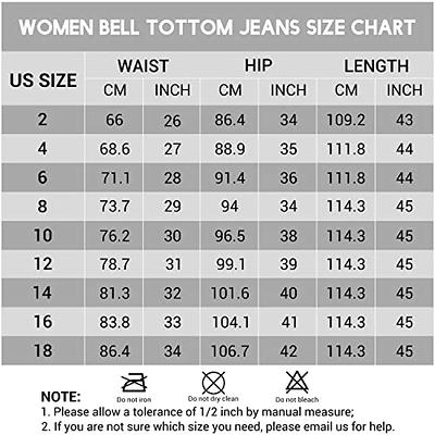 KDF Women's Black Bell Bottom Jeans for Women High Waisted Flare Bootcut  Stretch Plus Size Slimming Bell Bottom Pants for Women, 2 Black :  : Clothing, Shoes & Accessories