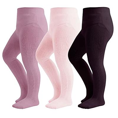 hakugoo Baby Tights Toddler Cable Knit Leggings 3 Pack Cotton