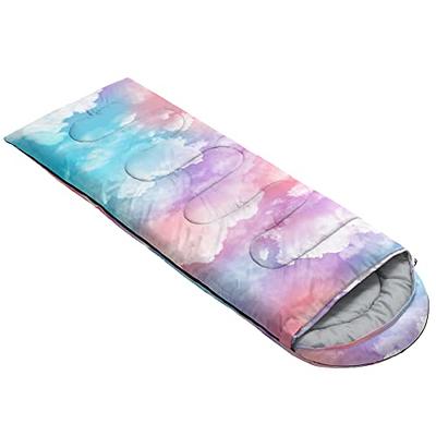 Sleeping Bag 3 Seasons (Summer, Spring, Fall) Warm & Cool Single, Blue SWTMERRY