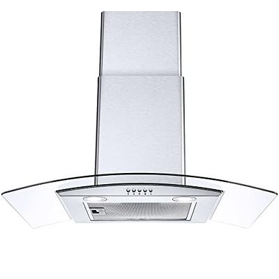 Tieasy Wall Mounted Range Hood 30 inch Touch Control Vents for