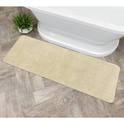 allen + roth 20-in x 32-in Taupe Polyester Bath Mat in the