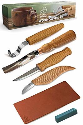 Whittle knife kit tools & whittle spoon set Left handed