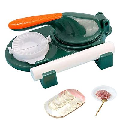 Household 2-in-1 Dumpling Maker Kit with Dough Cutter, Brush, Spoon - Make Perfect Dumplings with Ease