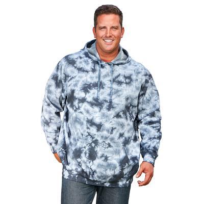 Men s Big Tall Fleece Pullover Hoodie by KingSize in Steel