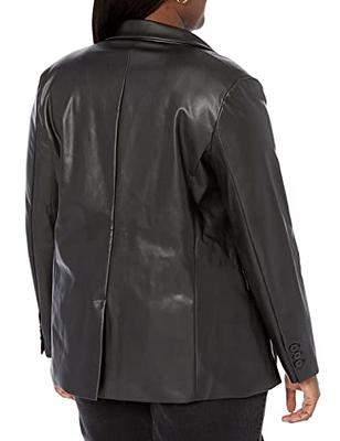 Anouk Leather Sleeved Down Parka