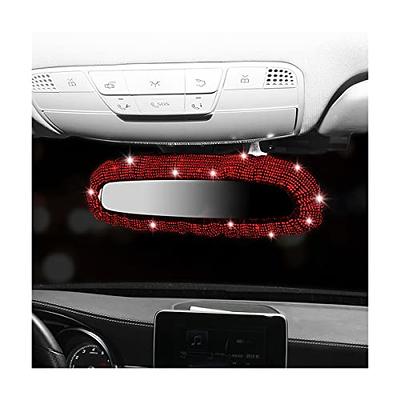 Bling Rearview Mirror Cover, Elastic Plush Auto Rear View Mirror Protector,  with Shiny Rhinestones Crystal Decorative for Women Girls, Car Interior  Accessories Universal for Car, SUV, VAN (Red) - Yahoo Shopping