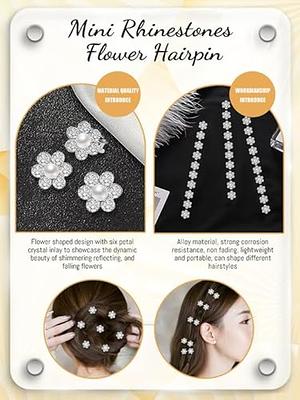 30Pcs Mini Pearl Hair Clips for Girls Hair Pins Rhinestone Hair