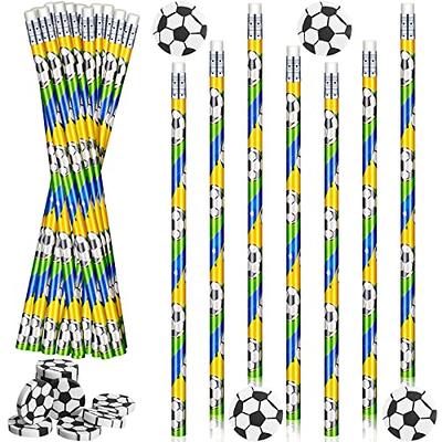 32 Pieces Sport Pencils for Kids Soccer Baseball Football Basketball  Pencils with Ball Eraser Wooden Pencils for School Stationery Party Reward