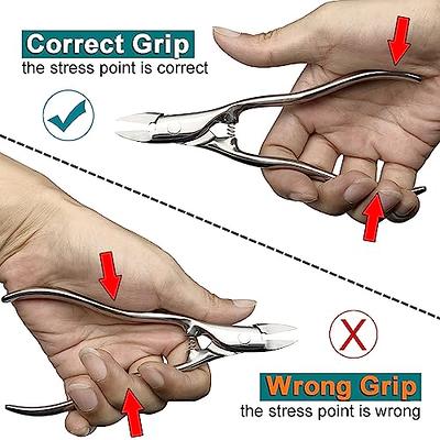 Long Reach Toenail Scissors, Long Handle Toenail Clippers with Nail Picker  for Adults The Elderly