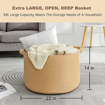 Woven Storage Baskets Lids, Storages Organization Baskets