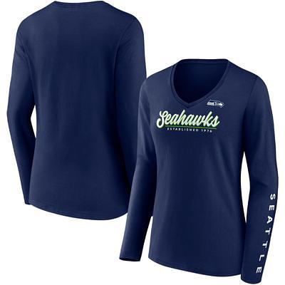 Men's Starter College Navy Seattle Seahawks Clutch Hit Long Sleeve T-Shirt  - Yahoo Shopping