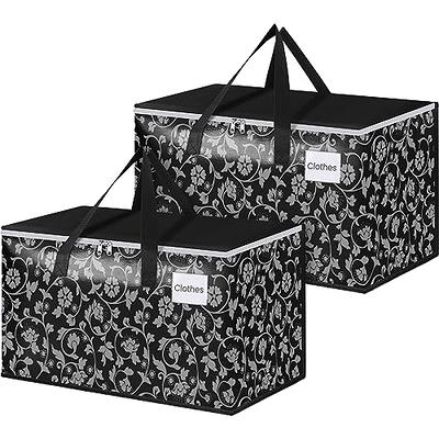 Jumbo Heavy-Duty Moving Bags, Clothing Storage Bags With Sturdy Zipper -  Better Than Moving Boxes - Perfect Clothes Storage Bins, Moving Supplies