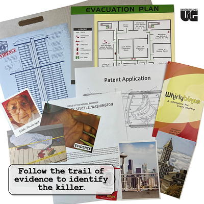 Murder Mystery Party Case Files Death by Chef's Knife by University Games  Ages 14+