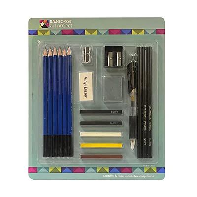 Sketch and Drawing Art Pencil Kit 19 Piece Set Sketch & Charcoal