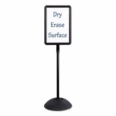 Universal Foldable Double Sided Dry Erase Easel 28.5 x 37.5 White/Black