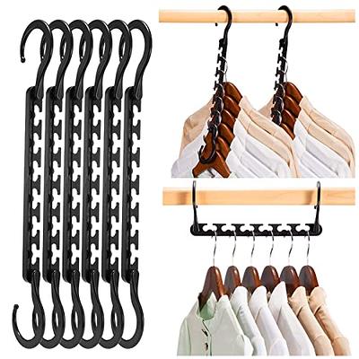HOUSE DAY Sturdy Plastic Space Saving Hangers Cascading Hanger Organizer  Closet Space Saver Multi Hangers for Heavy Clothes, Closet Organizers and  Storage,College Dorm Room Essentials (20 Pack Black) - Yahoo Shopping