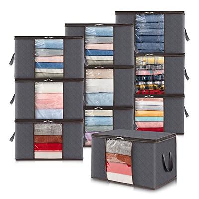 StorageRight Storage Bins Clothes Storage, Foldable Blanket Storage Bags,  Under Bed Storage Containers for Organizing, Clothing, Bedroom, Comforter