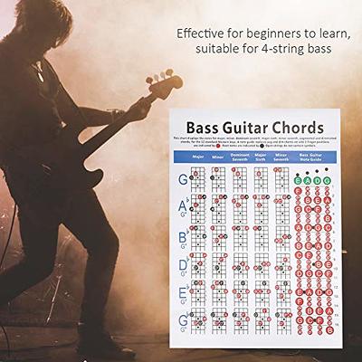 bass guitar chord chart 4 string