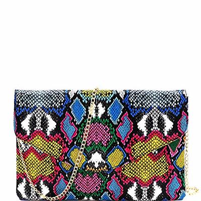 FashionPuzzle Envelope Wristlet Clutch Crossbody Bag with Chain Strap –  Vedazzling Accessories