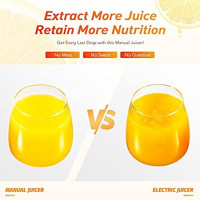 CO-Z Hand Press Juicer Machine, Manual Orange Juicer and Professional  Citrus Juicer for Orange Juice Pom Lime Lemon Juice, Commercial Lemon  Squeezer