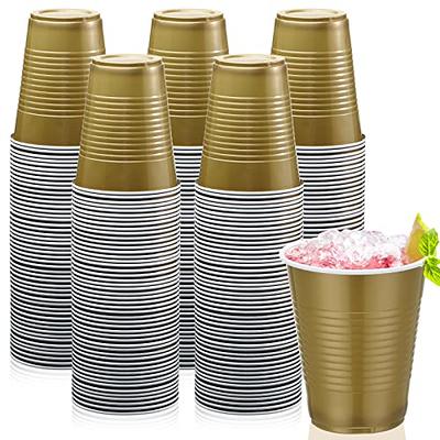 Comfy Package Disposable Party Plastic Cups [100 Pack - 18 oz.] Red  Drinking Cups