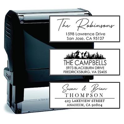 ExtraMark Return Address Stamp - 5 Lines Personalized Stamp - Customizable  Text Stamp – Self Inking Design - Exclusive Features - Multiple Ink Color  Options and Fonts - Yahoo Shopping