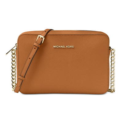 Michael Kors Jet Set Large Saffiano Leather Crossbody - Acorn