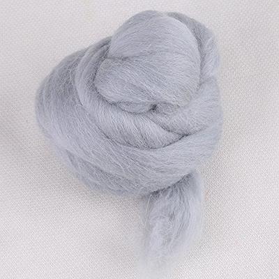 1 lb White Wool Roving, Roving, Spin Fiber, Felting Wool, Shep's Wool Roving