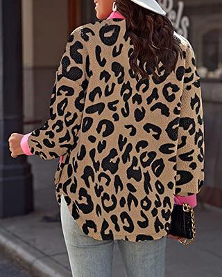 pink leopard coats