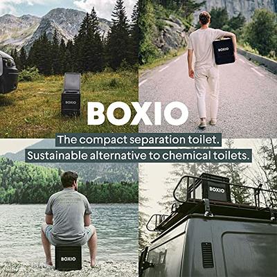 BOXIO - Bag Bundle, 3x 25 compostable garbage bags for camping toilet,  compostable bags for dry toilet, 10 l toilet bag, green.