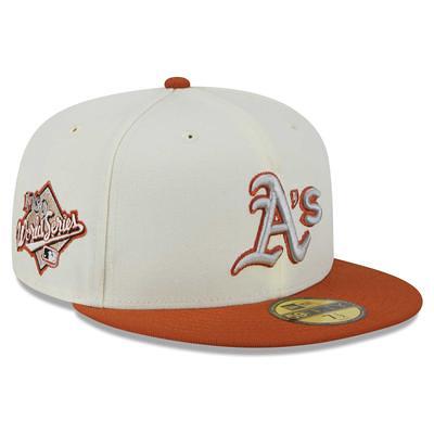 New Era Men's Orange, Pink Oakland Athletics 40th Anniversary Mango Passion  59FIFTY Fitted Hat
