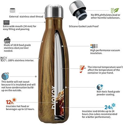 BJPKPK Insulated Water Bottles with Straw Lid, 40oz Large Water Bottle