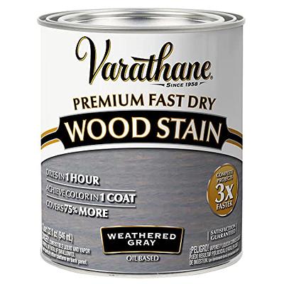 Varathane 1 Qt. Jet Black Premium Fast Dry Interior Wood Stain (Case of 2)