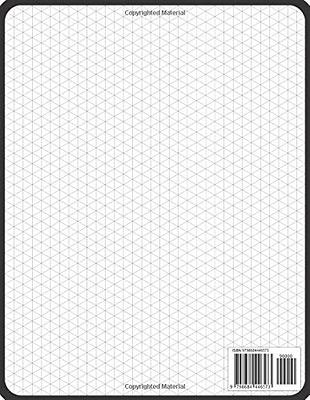 Isometric Graph Paper Notebook: 1/4 Inch Equilateral Triangle 3D Graph  Paper Engineer Notebook Drafting Paper Isometric pad (Paperback)